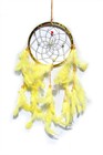 Metallic Hoop Dream Catcher, yellow (11.5 cm)