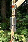 Glass Rose Wind Chime