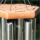 Nature&#39;s Melody Wind Chime, 28 inch silver