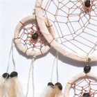 Five Hoops Dream Catcher, Cream (11 cm)