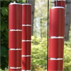 Chorus 40 inch wind chime, rich red