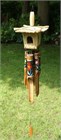 Toppori Bamboo Wind Chime with Oriental Flower