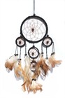 Five Hoops Dream Catcher, black (11 cm)