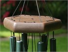 Nature&#39;s Melody Wind Chime, 18 inch forest green