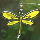 Blue/Yellow Dragonfly Chimes with Suction Pad