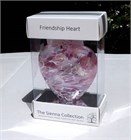 Pastel Pink Glass Heart, 8 cm