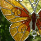 Yellow Butterfly Wind Chime