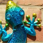 Blue Glass Gecko, 44 cm