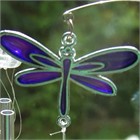 Pink/Purple Dragonfly Chimes with Suction Pad