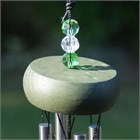 Mini Chime with Crystals, green