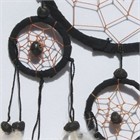 Five Hoops Dream Catcher, black (11 cm)