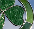 Hanging Glass Shamrock