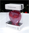 Red Glass Heart, 8 cm