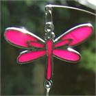 Pink/Purple Dragonfly Chimes with Suction Pad