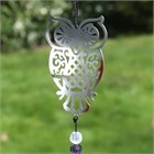 Owl Wind Chime with Crystals