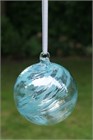 Aquamarine Glass Ball, 10 cm