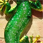 Green Glass Gecko, 44 cm
