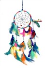 Metallic Hoop Dream Catcher, rainbow (11.5 cm)