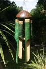 Batu Bamboo Wind Chime, large green