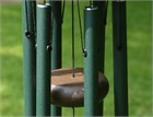 Nature&#39;s Melody Wind Chime, 18 inch forest green