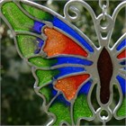 Green Butterfly Wind Chime