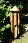 Padi Hat Bamboo Wind Chime, large