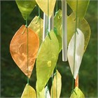 Capiz Leaf Chime, green