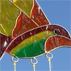 Hummingbird Suncatcher, orange