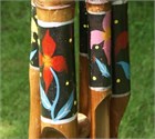 Toppori Bamboo Wind Chime with Oriental Flower