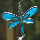 Blue/Yellow Dragonfly Chimes with Suction Pad
