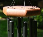 Nature&#39;s Melody Wind Chime, 18 inch black