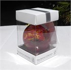 Red-Yellow Glass Ball,  8 cm