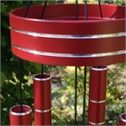 Chorus 40 inch wind chime, rich red