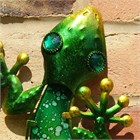 Green Glass Gecko, 36 cm