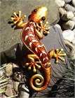 Decorated Orange Glass Gecko, 39 cm