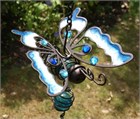 Turquoise Butterfly Wind Chime